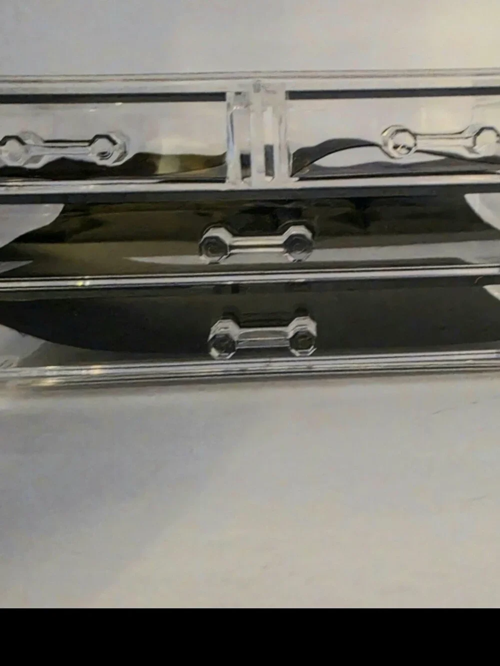 NWT Clear 4-Drawer Jewelry Makeup Organizer Black Valor Drawer SZ 9